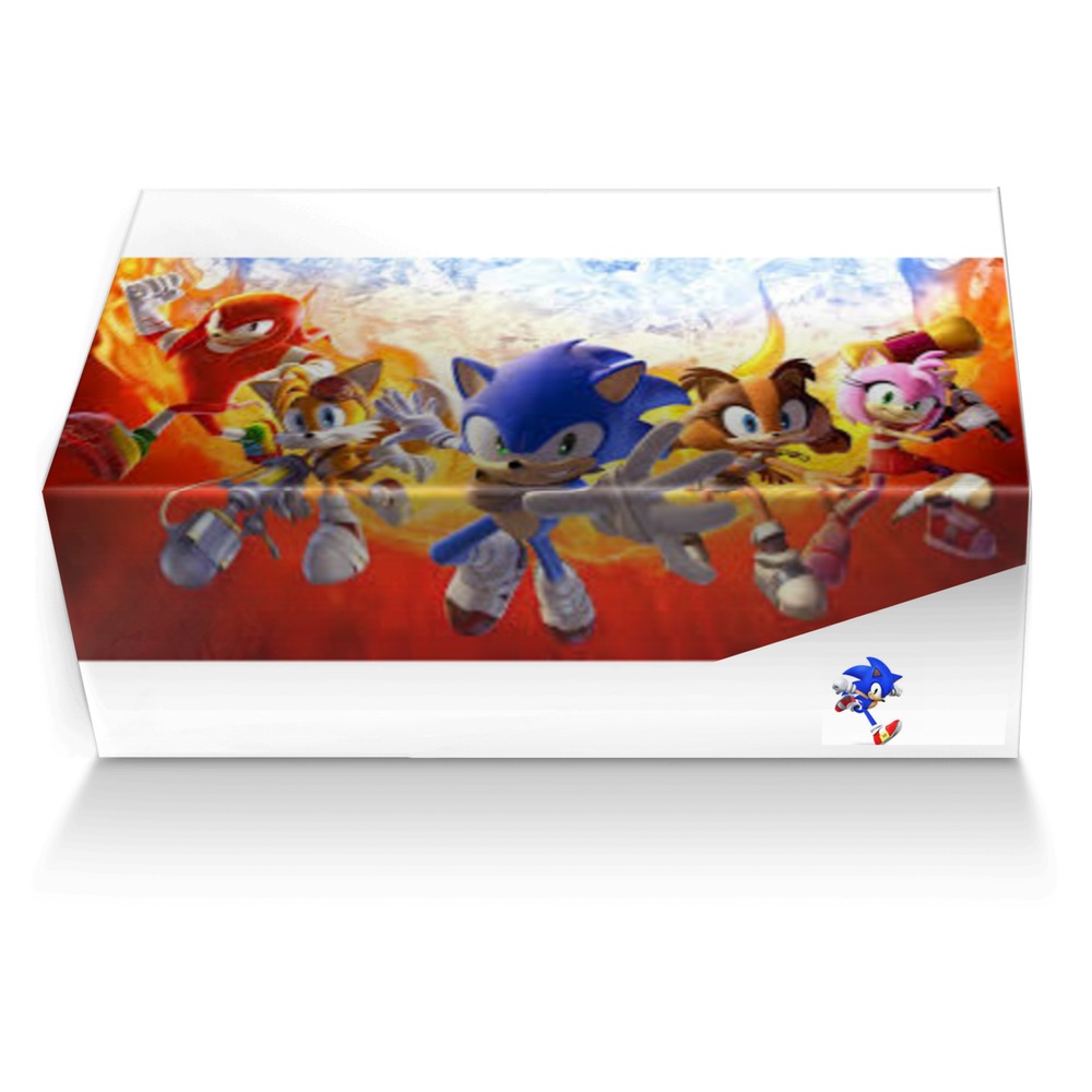 Sonic custom made shoe box Sonic artisan made in Italy shoes by Dat Boi