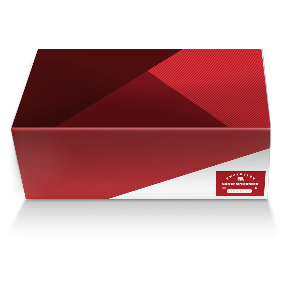 Sonic Speedster custom made shoe box Sonic Speedster artisan made in Italy shoes by Tina Gaddis