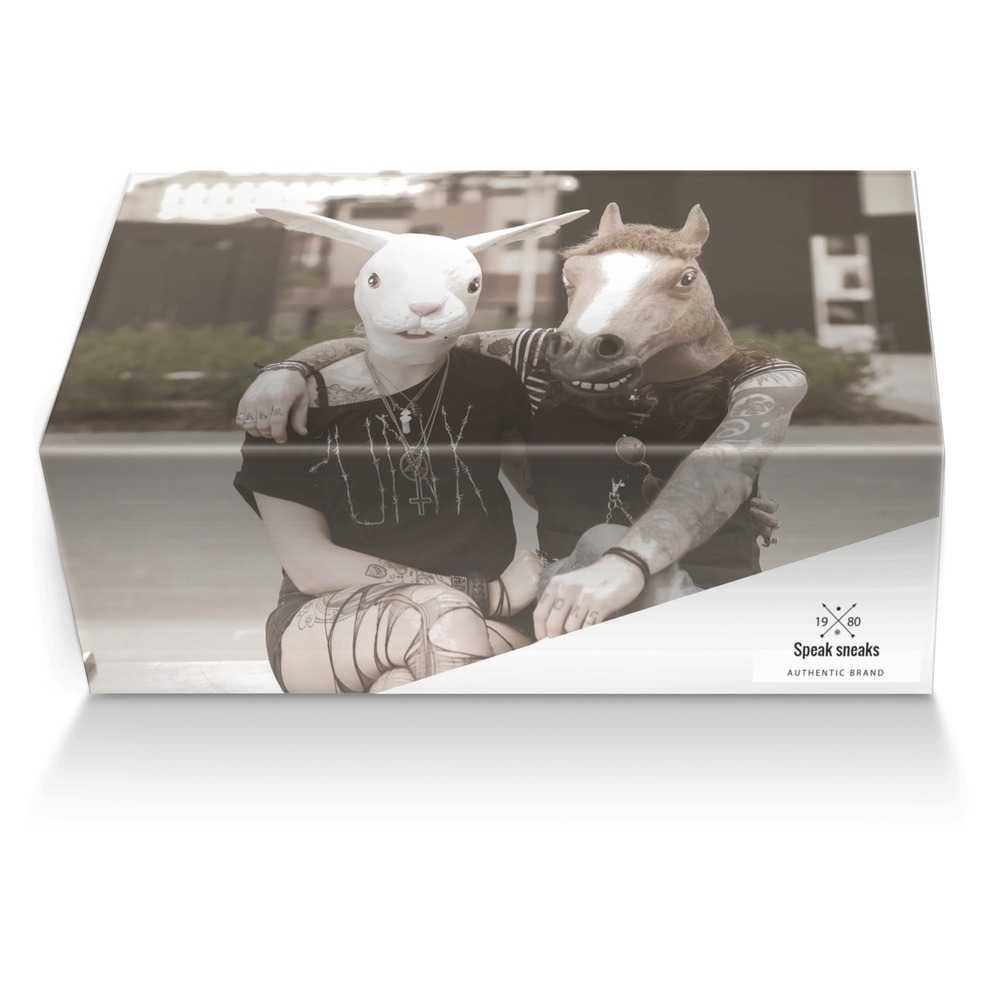 Speak sneaks custom made shoe box Speak sneaks artisan made in Italy shoes by Athena Whited