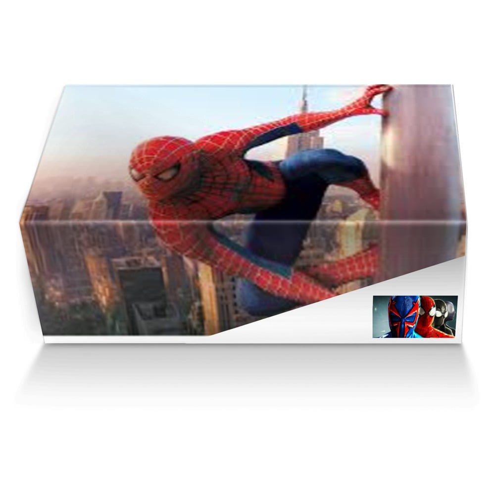 Spider- Man custom made shoe box Spider- Man artisan made in Italy shoes by Silas Garrison