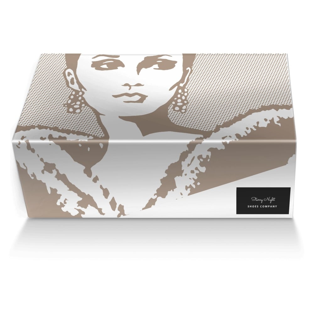 Starry Night custom made shoe box Starry Night artisan made in Italy shoes by Greta Holliway