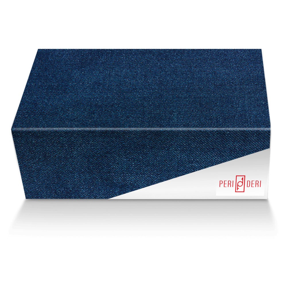 STATELY-Denim custom made shoe box STATELY-Denim artisan made in Italy shoes by Drago Dereta