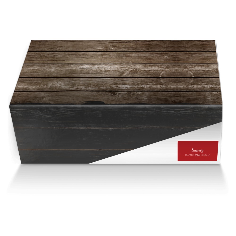Suarez custom made shoe box Suarez artisan made in Italy shoes by Reinaldo Suarez