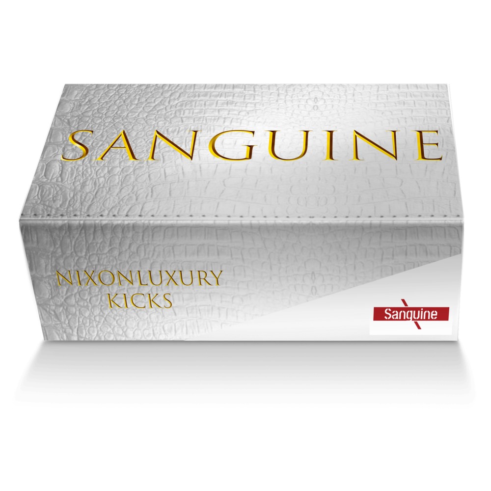 Sanguine custom made shoe box Sanguine artisan made in Italy shoes by Ray Kolinski
