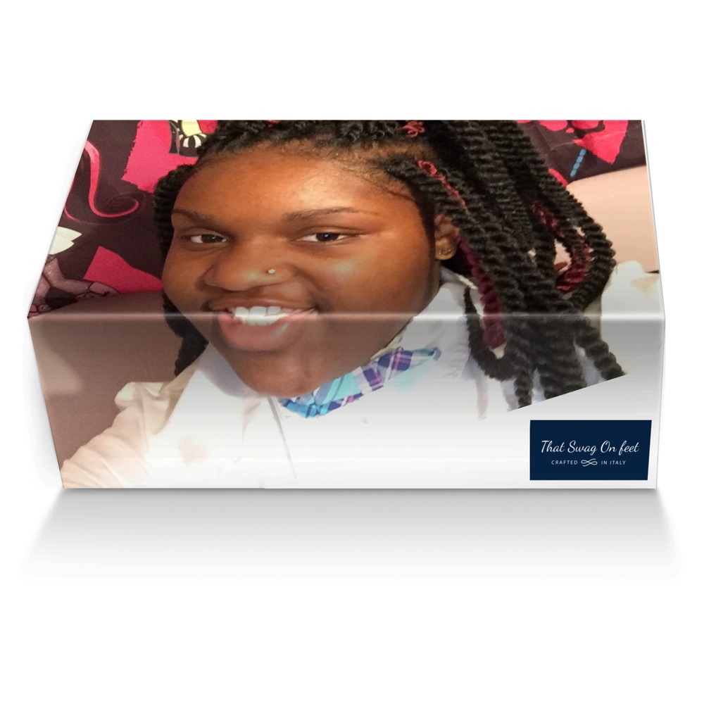 That Swag On feet custom made shoe box That Swag On feet artisan made in Italy shoes by Ja-kyrrah Lashay