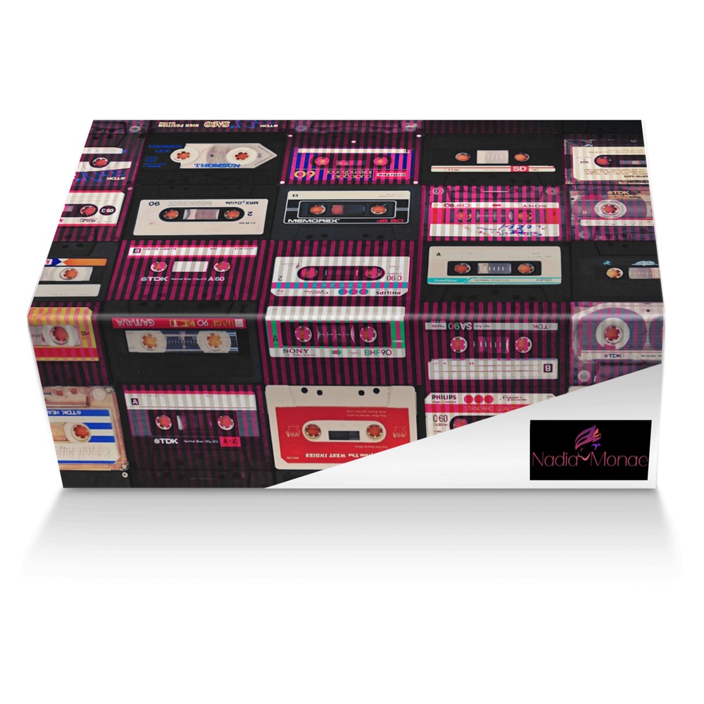 The Mixtape custom made shoe box The Mixtape artisan made in Italy shoes by Nadia Monae
