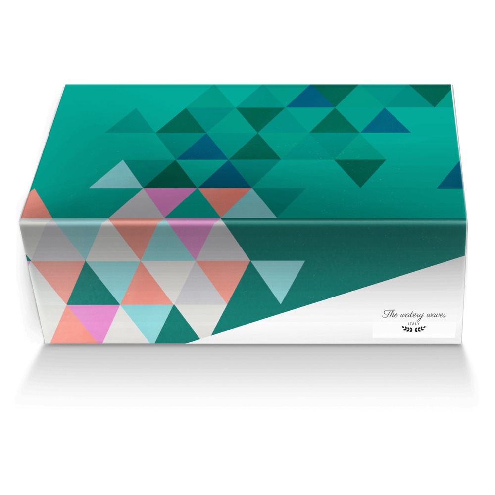 The watery waves custom made shoe box The watery waves artisan made in Italy shoes by Sage