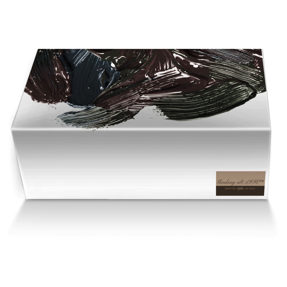 Thinking abt LIFE™ custom made shoe box Thinking abt LIFE™ artisan made in Italy shoes by Qaraah Films™