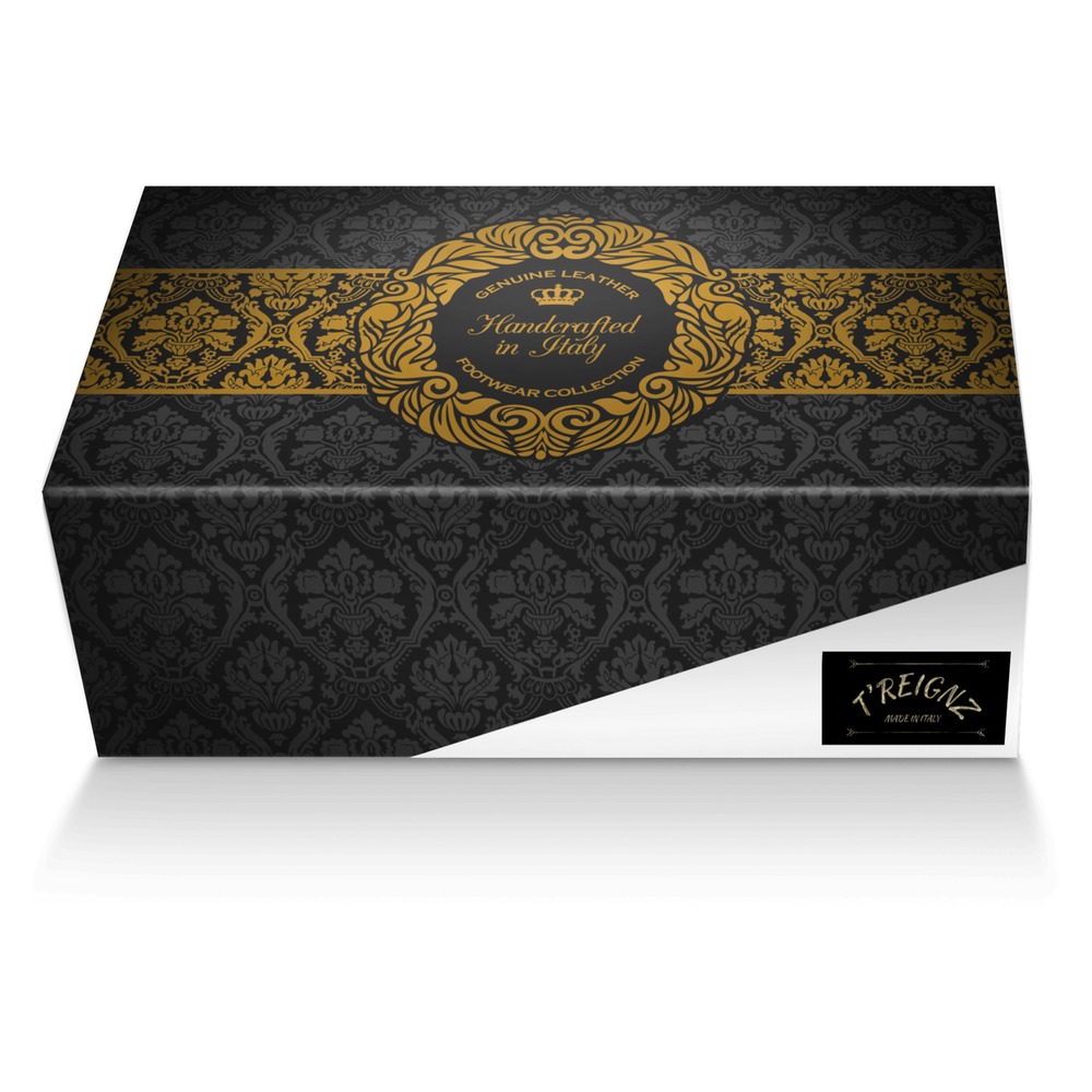 T'Reignz custom made shoe box T'Reignz artisan made in Italy shoes by Dawn Piercy