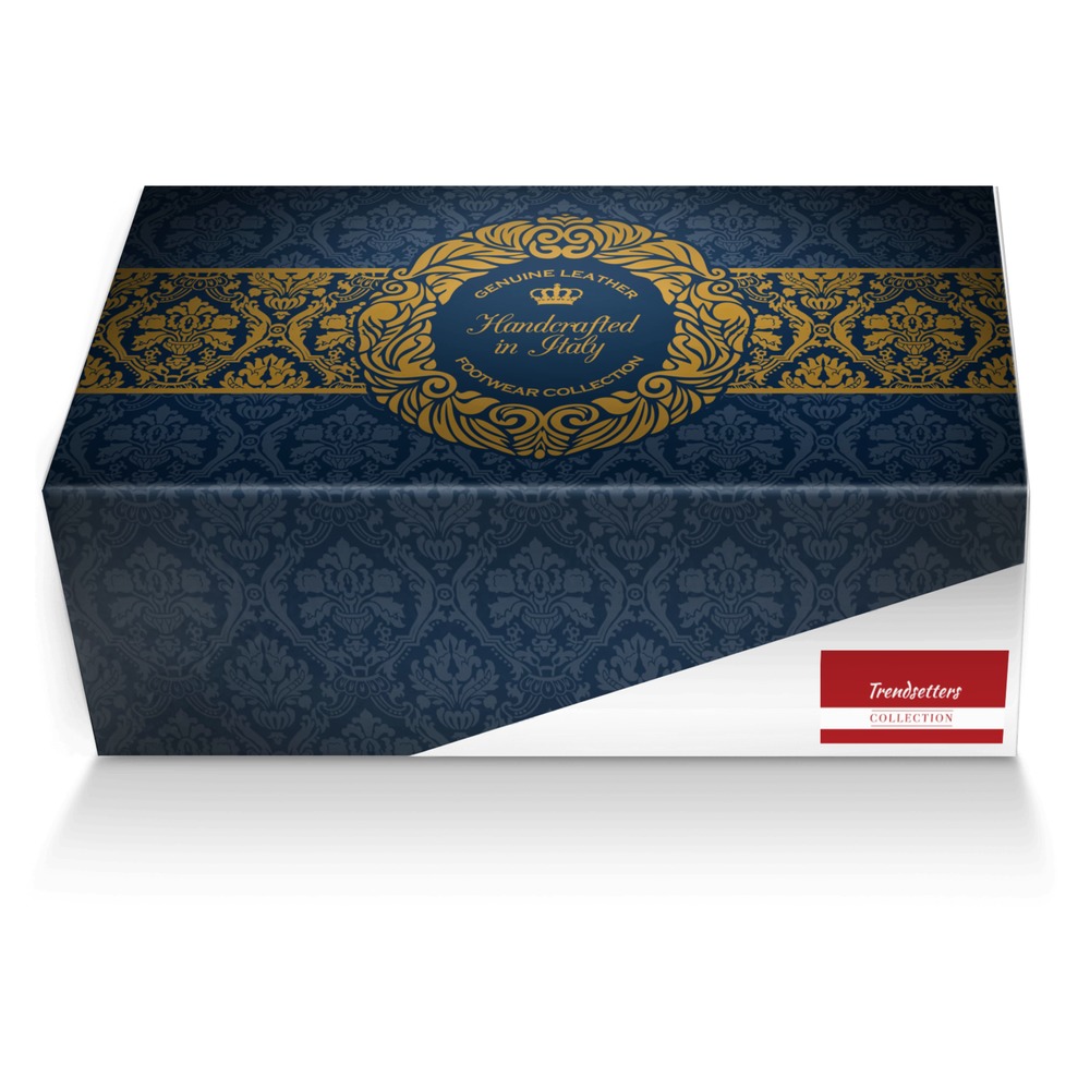 Trendsetters custom made shoe box Trendsetters artisan made in Italy shoes by Zaylen Cox