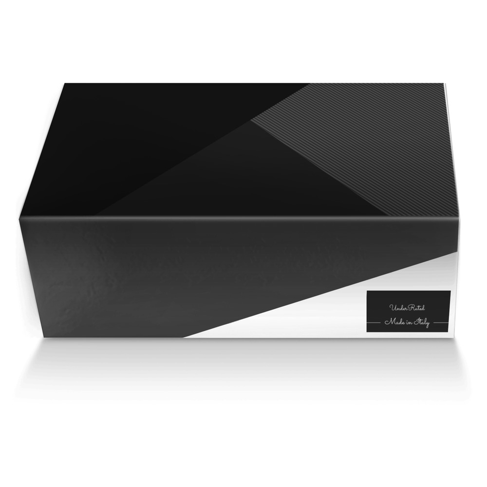 UnderRated custom made shoe box UnderRated artisan made in Italy shoes by Underrated Denim