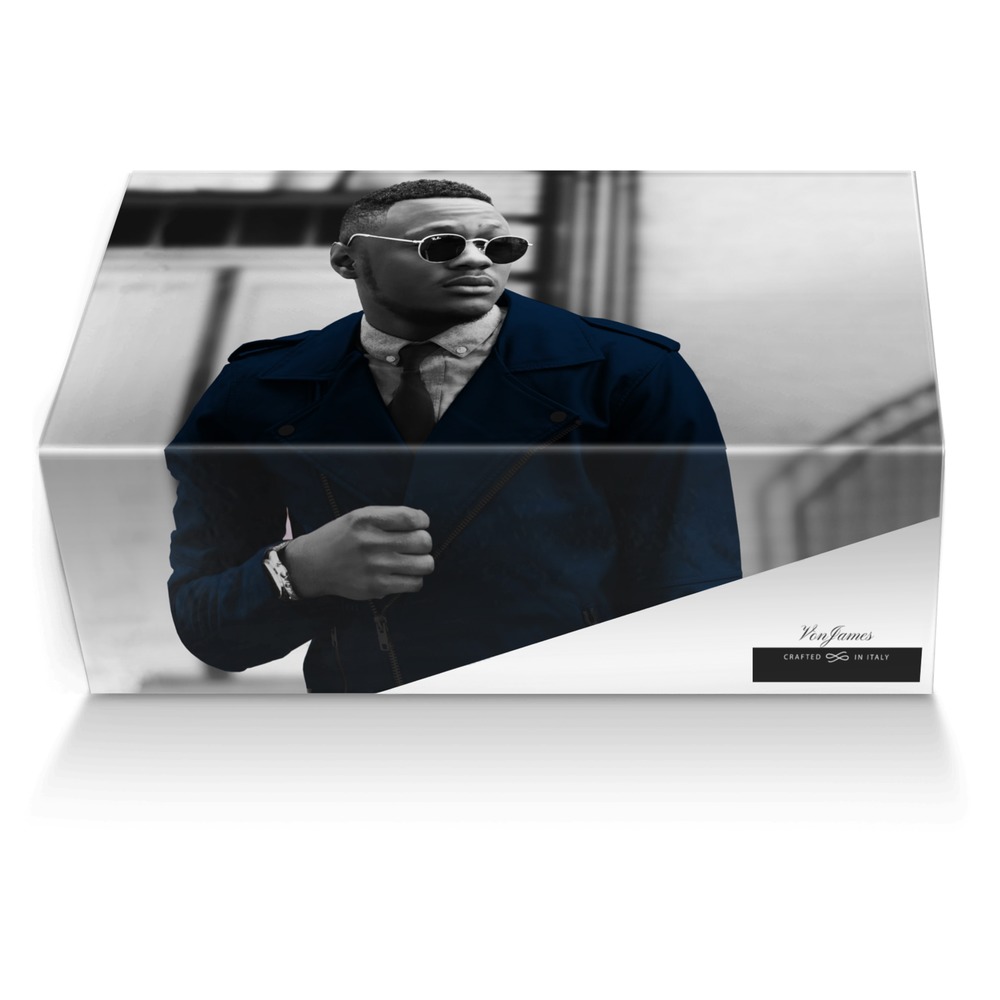 VonJames custom made shoe box VonJames artisan made in Italy shoes by James Ross