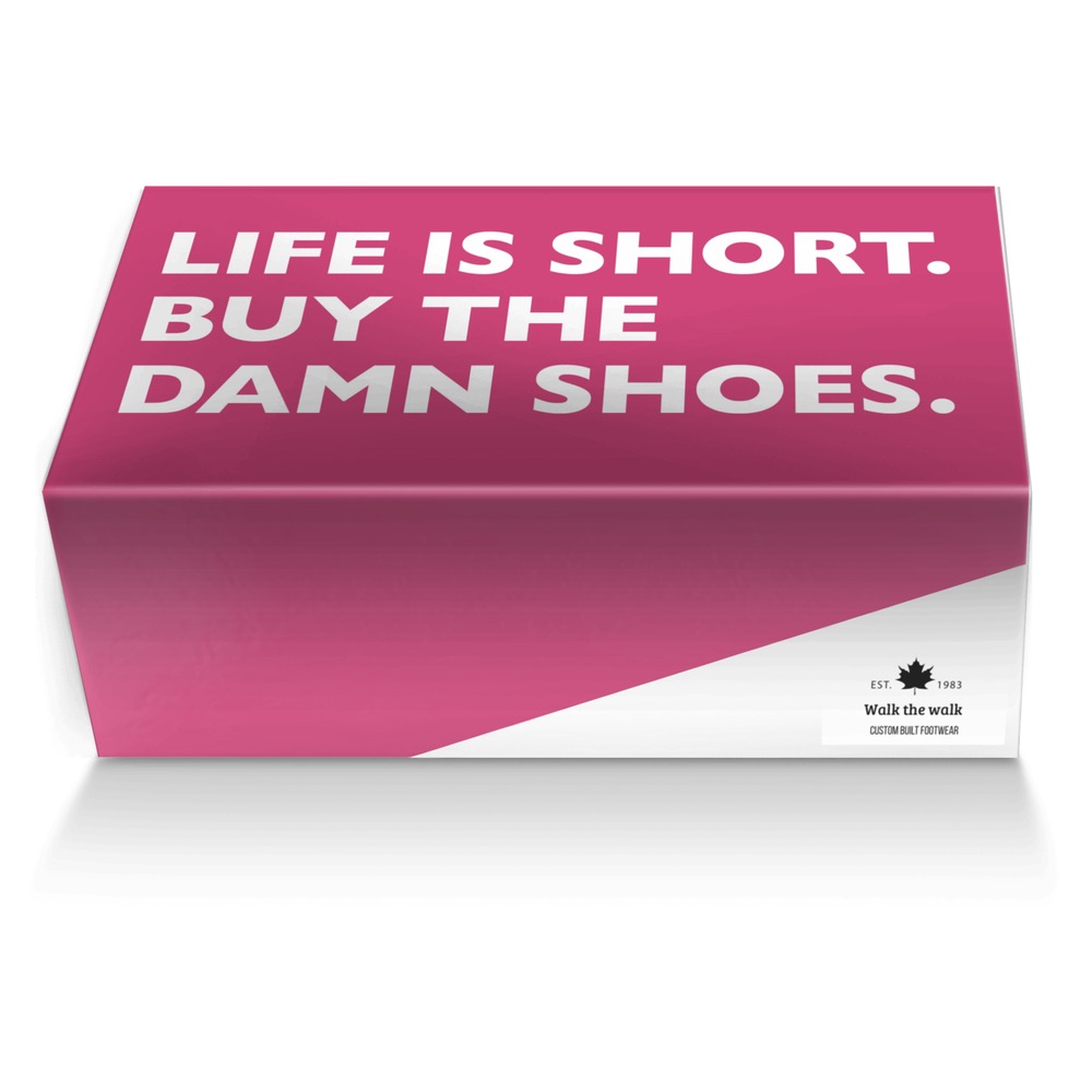 Walk the walk custom made shoe box Walk the walk artisan made in Italy shoes by Davina Delk