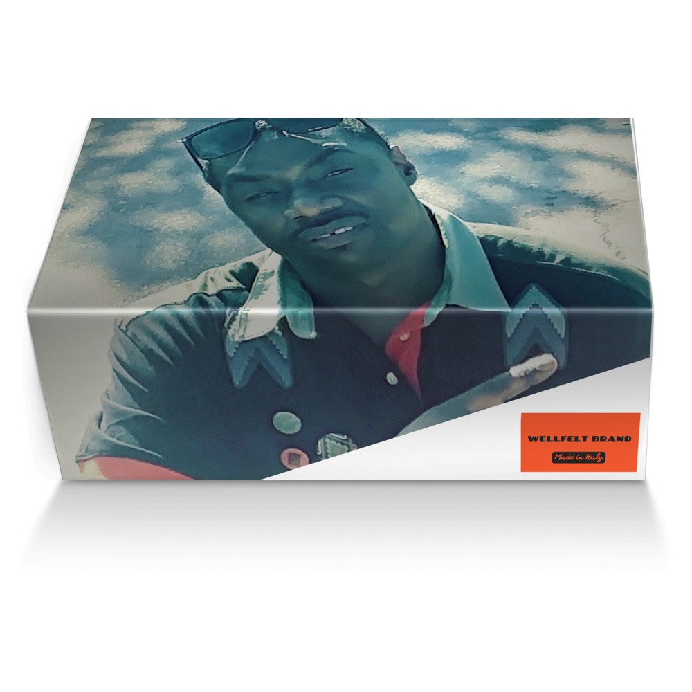 WELLFELT BRAND custom made shoe box WELLFELT BRAND artisan made in Italy shoes by Howard Stroman Sr
