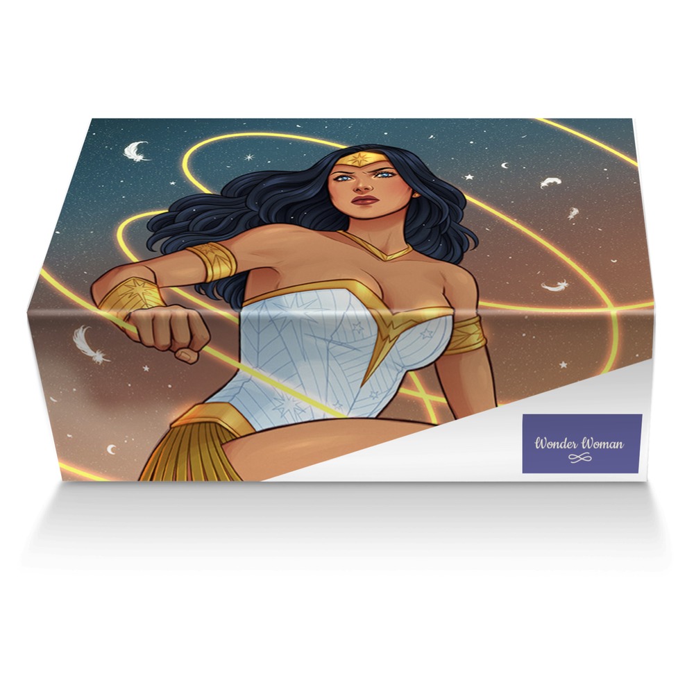 Wonder Woman custom made shoe box Wonder Woman artisan made in Italy shoes by Ny-leeka Jackson