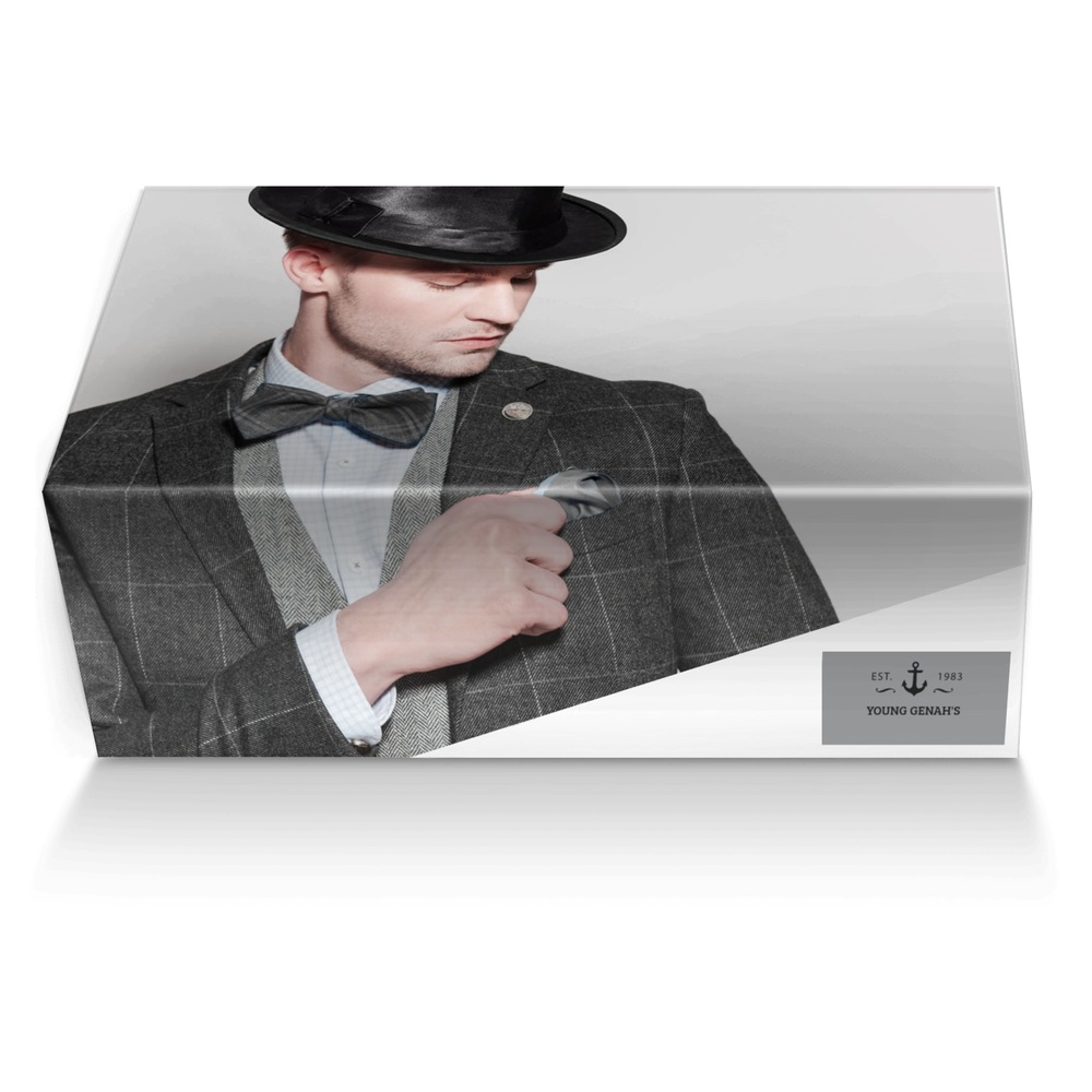 Young Genah's custom made shoe box Young Genah's artisan made in Italy shoes by Krishain Allen