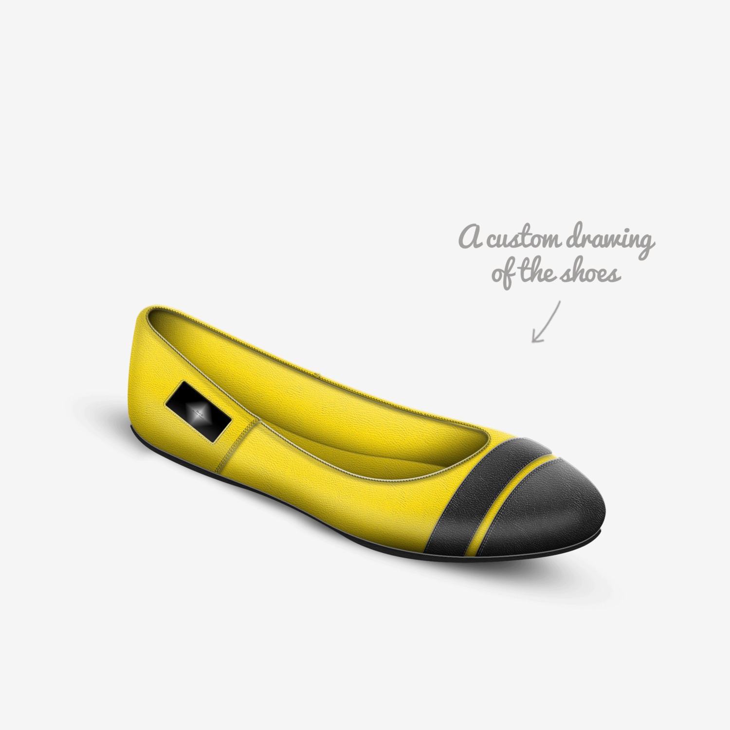 Brite Flats custom made in Italy shoes by Mud-di: Miss Unique Designer Is | Sketch view