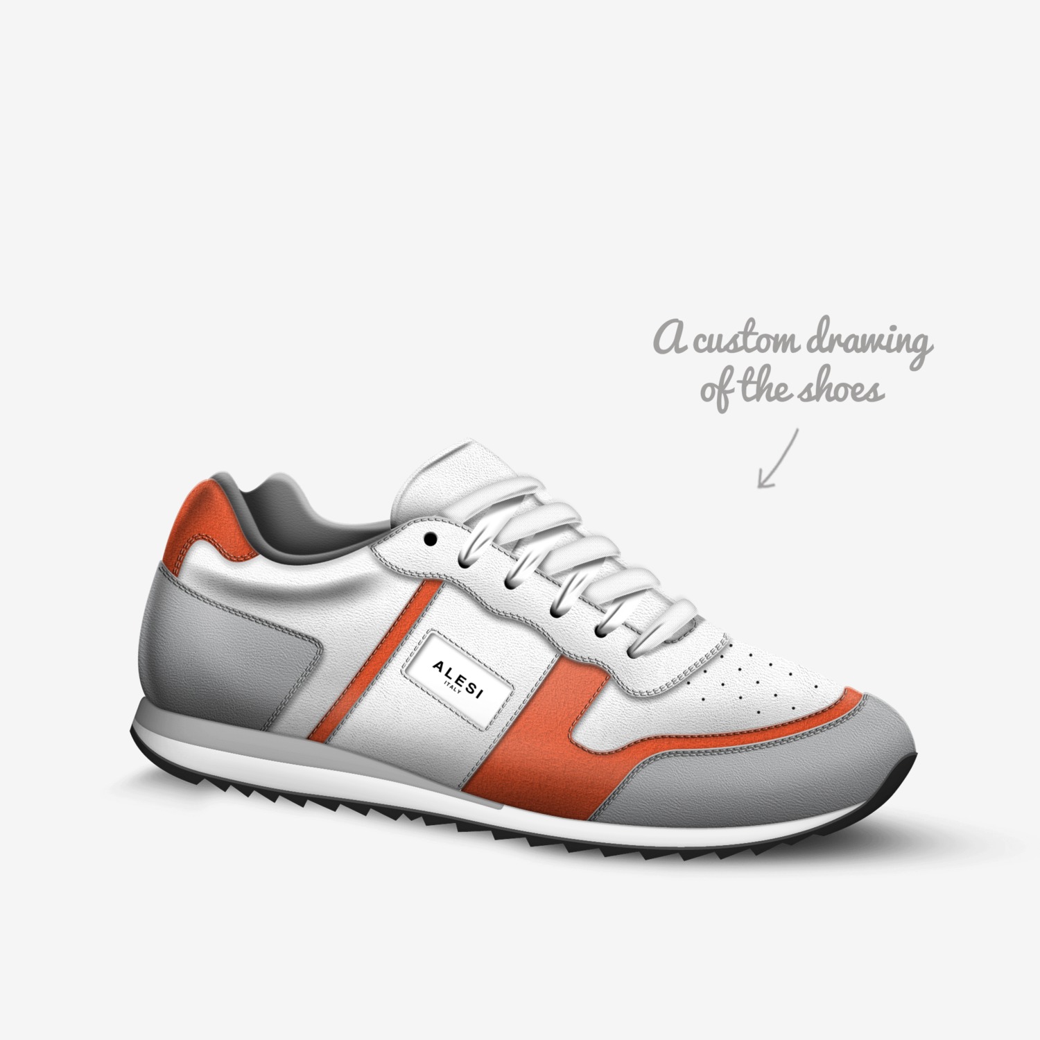 ALESI RUNNER II custom made in Italy shoes by Lonanthony Parker | Sketch view