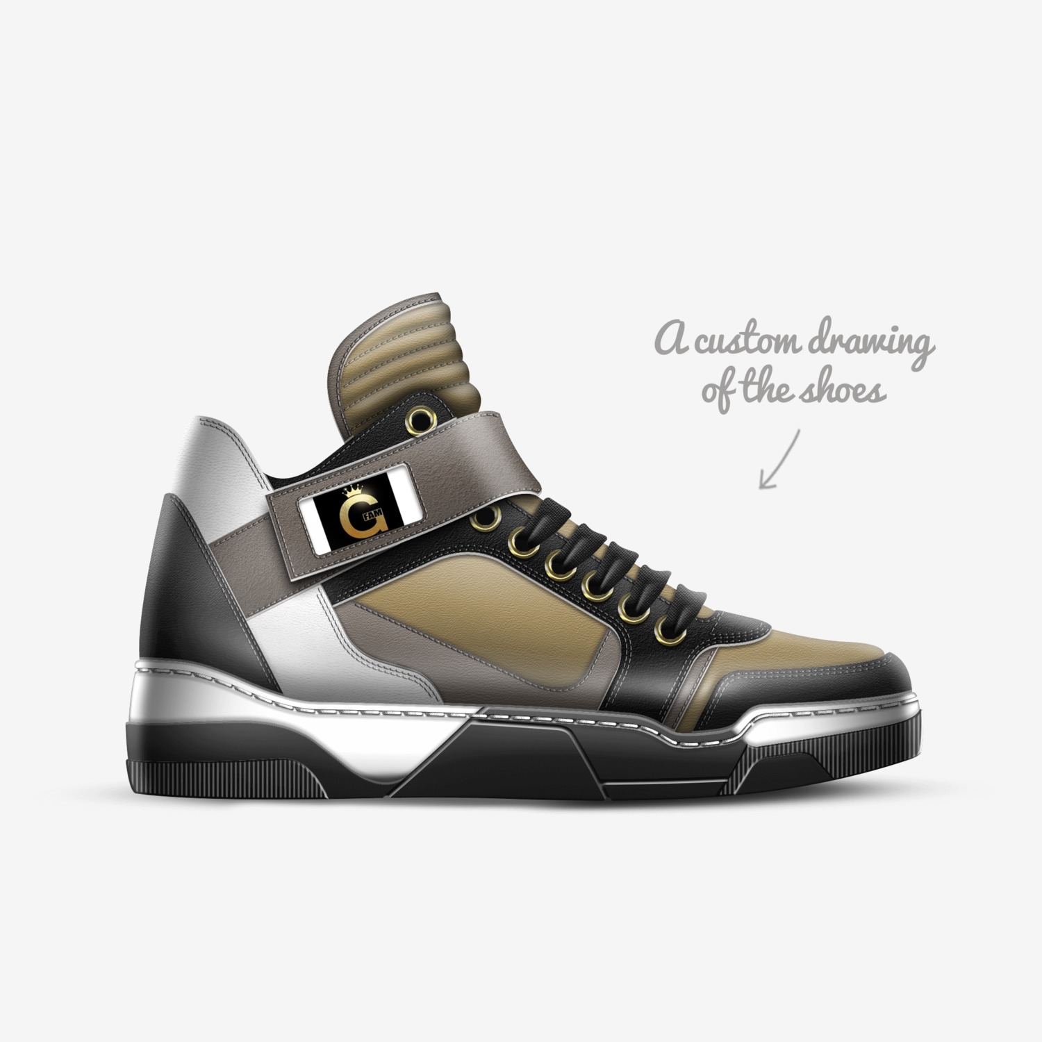 GFAM  custom made in Italy shoes by Jimmie Fenderson | Sketch view