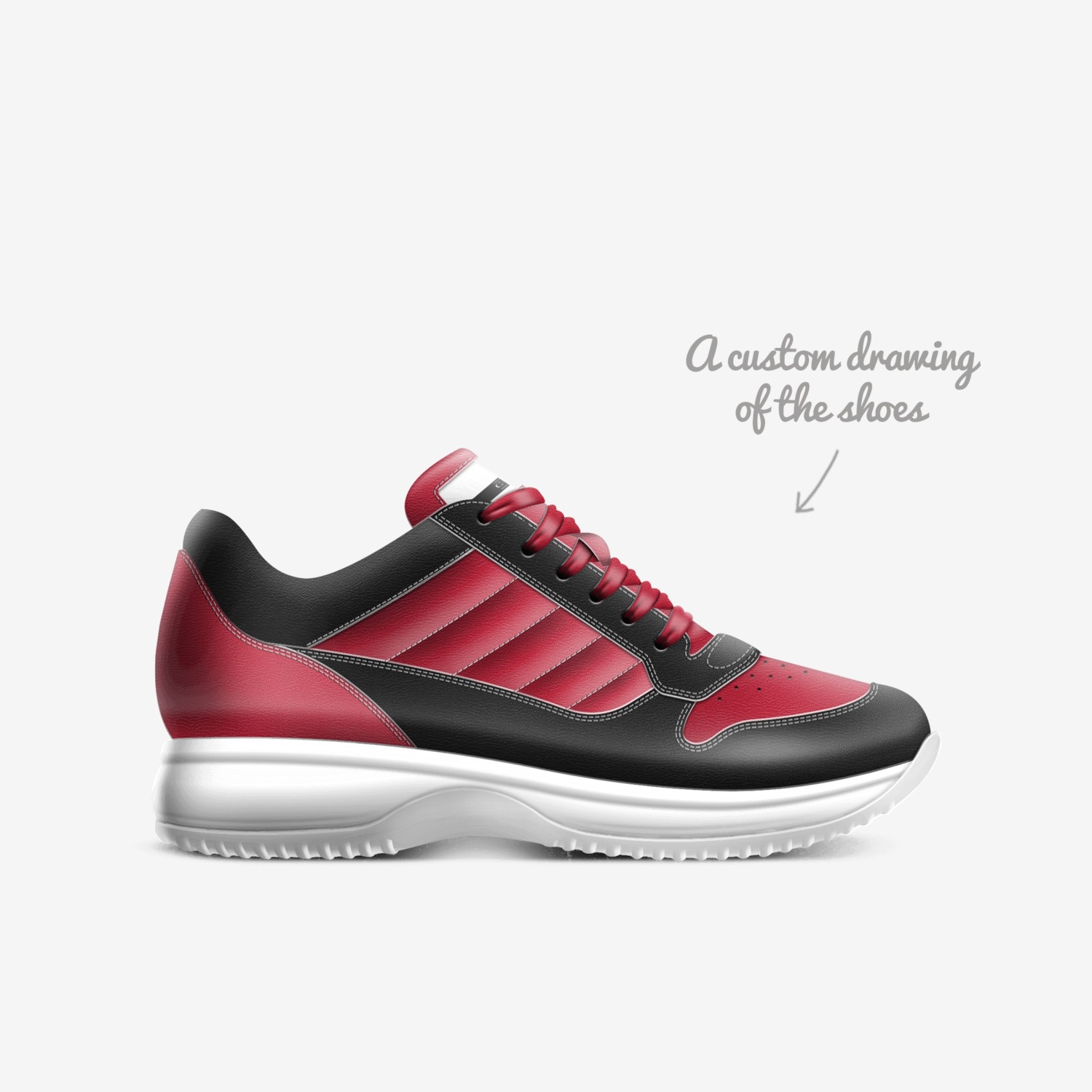 Noble’s  custom made in Italy shoes by Kristi Lightfoot | Sketch view