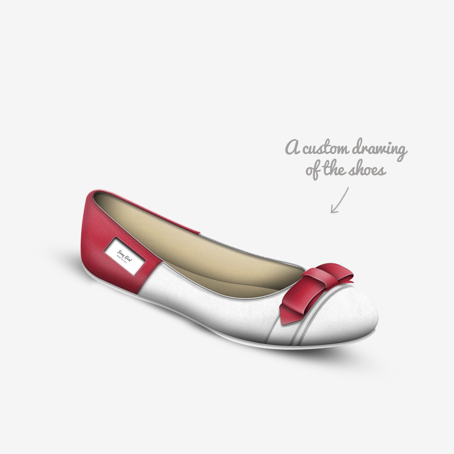 Sexy custom made in Italy shoes by Shoaib Mohammad | Sketch view