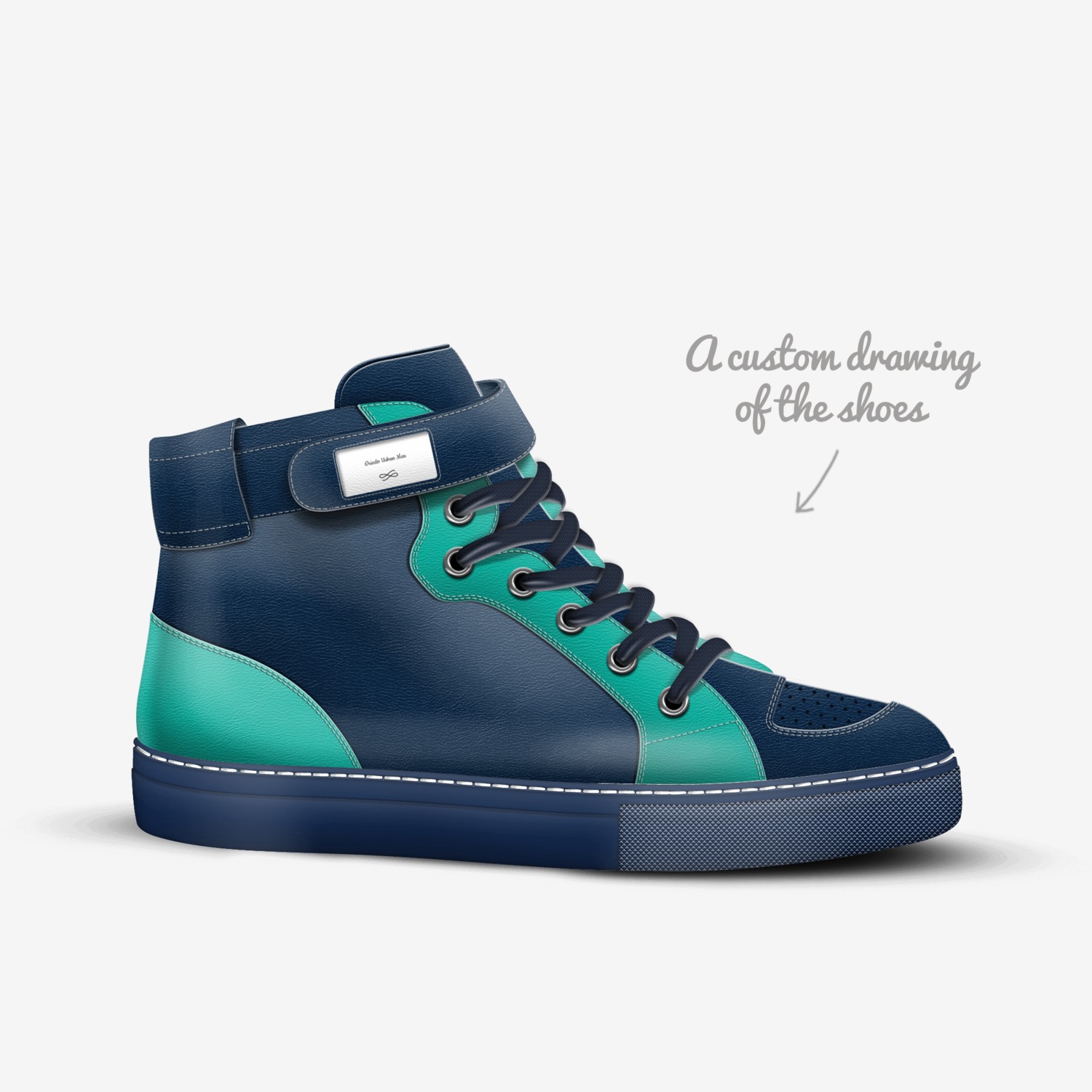 Oriedo Urban Max custom made in Italy shoes by Kwame Olenja | Sketch view