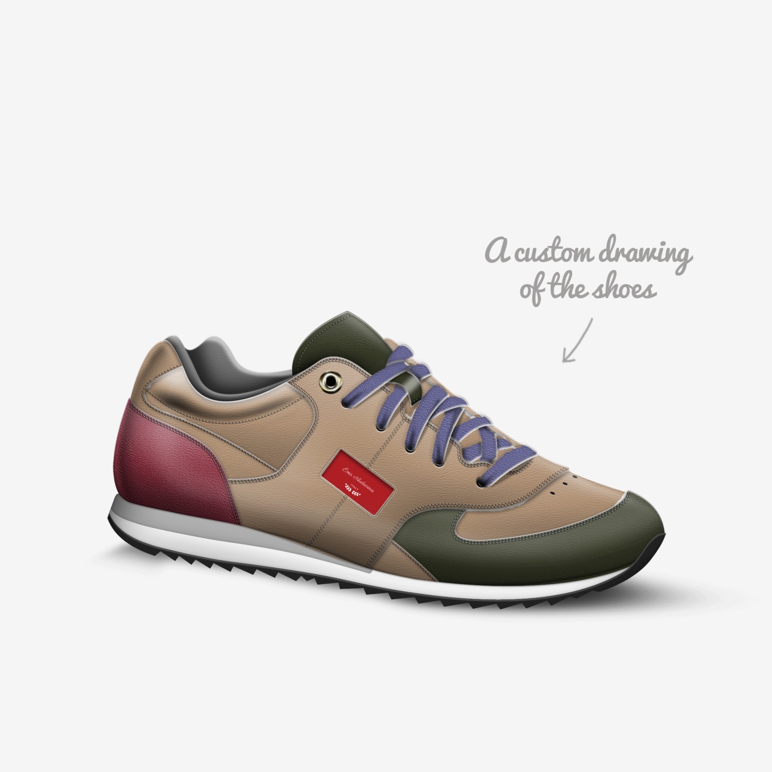 Emir Audacious  custom made in Italy shoes by Layton Price | Sketch view