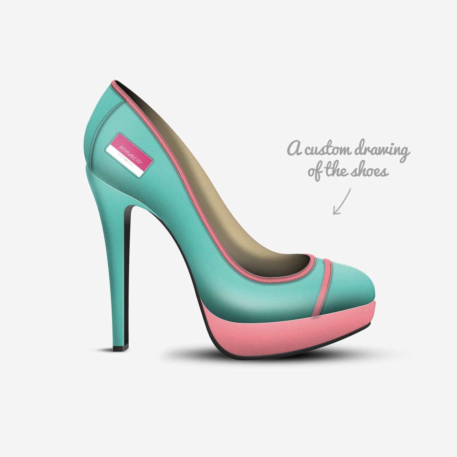 COPACETS custom made in Italy shoes by Marcus Cotton | Sketch view