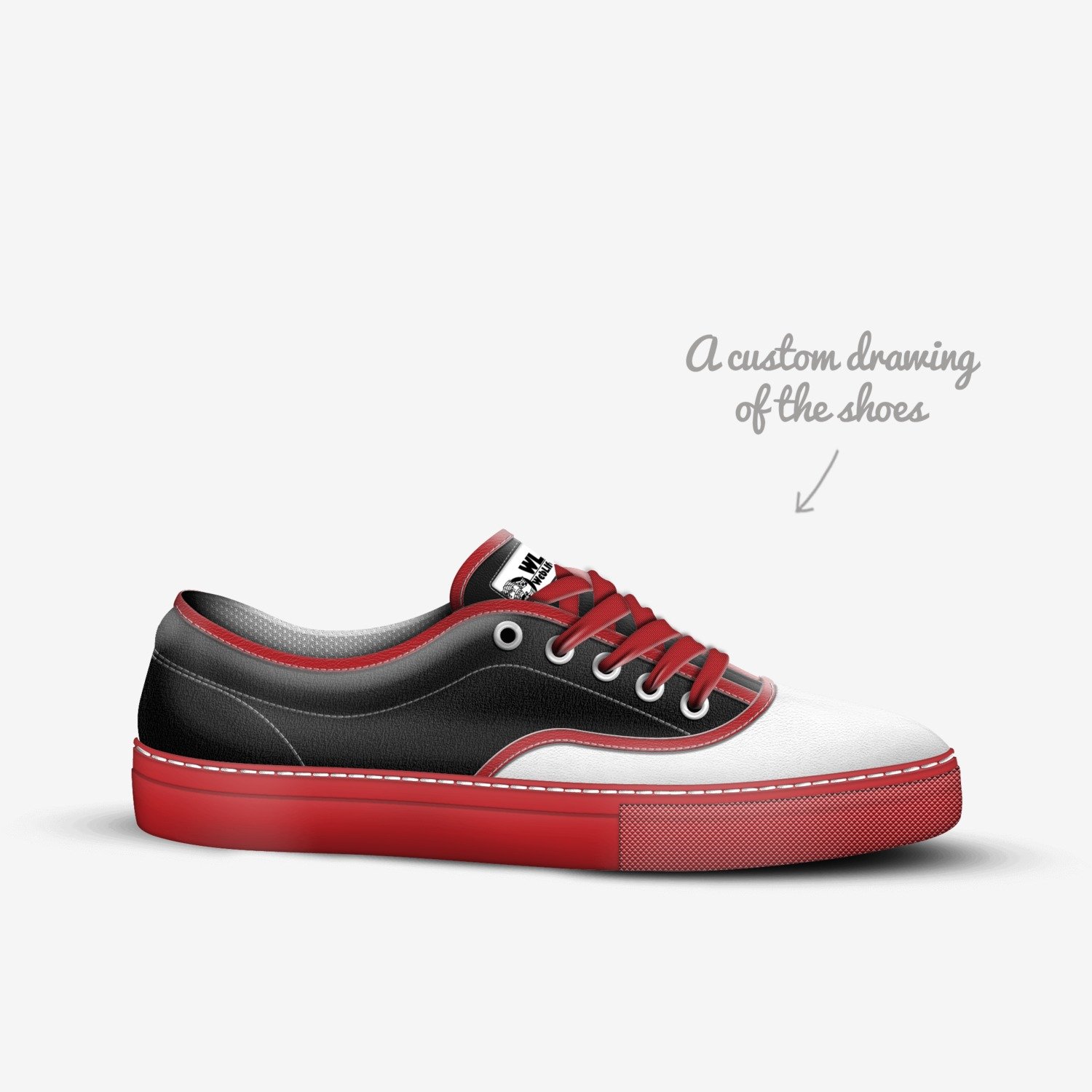 NuNu custom made in Italy shoes by Noah Woodruff | Sketch view