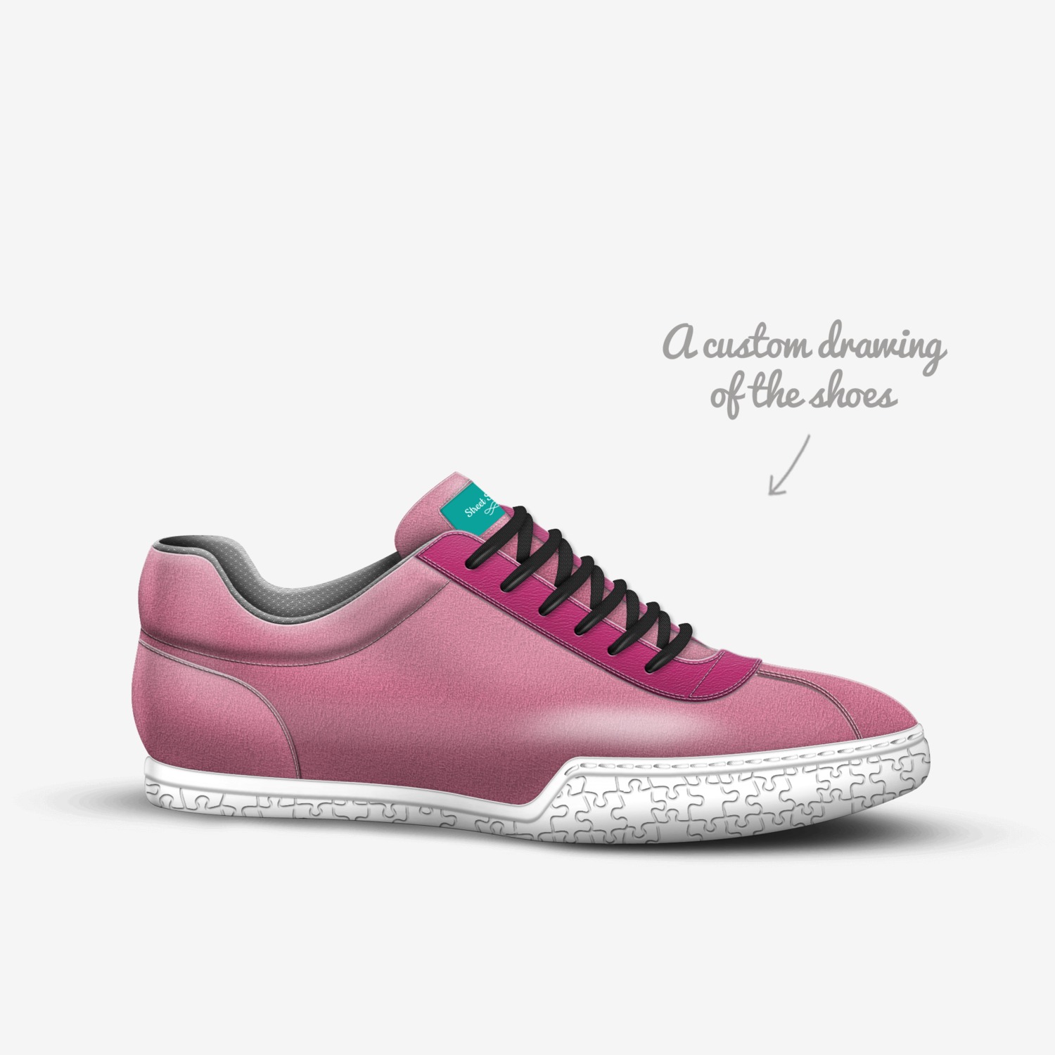 Street Soles custom made in Italy shoes by Robert Kirkman | Sketch view