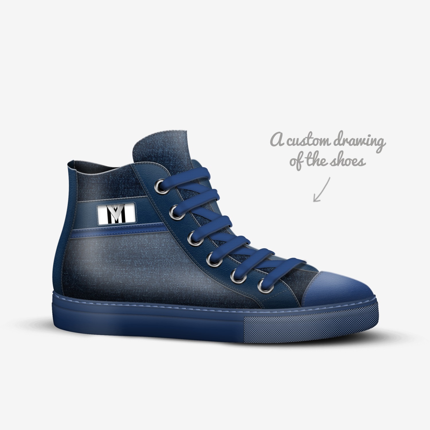 MOAD Style custom made in Italy shoes by Makiri Duckett | Sketch view