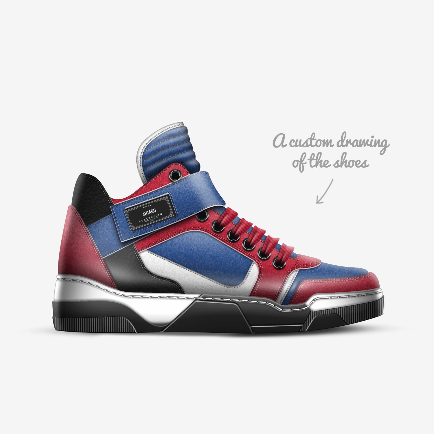 Ahtago custom made in Italy shoes by Atago Colbert | Sketch view