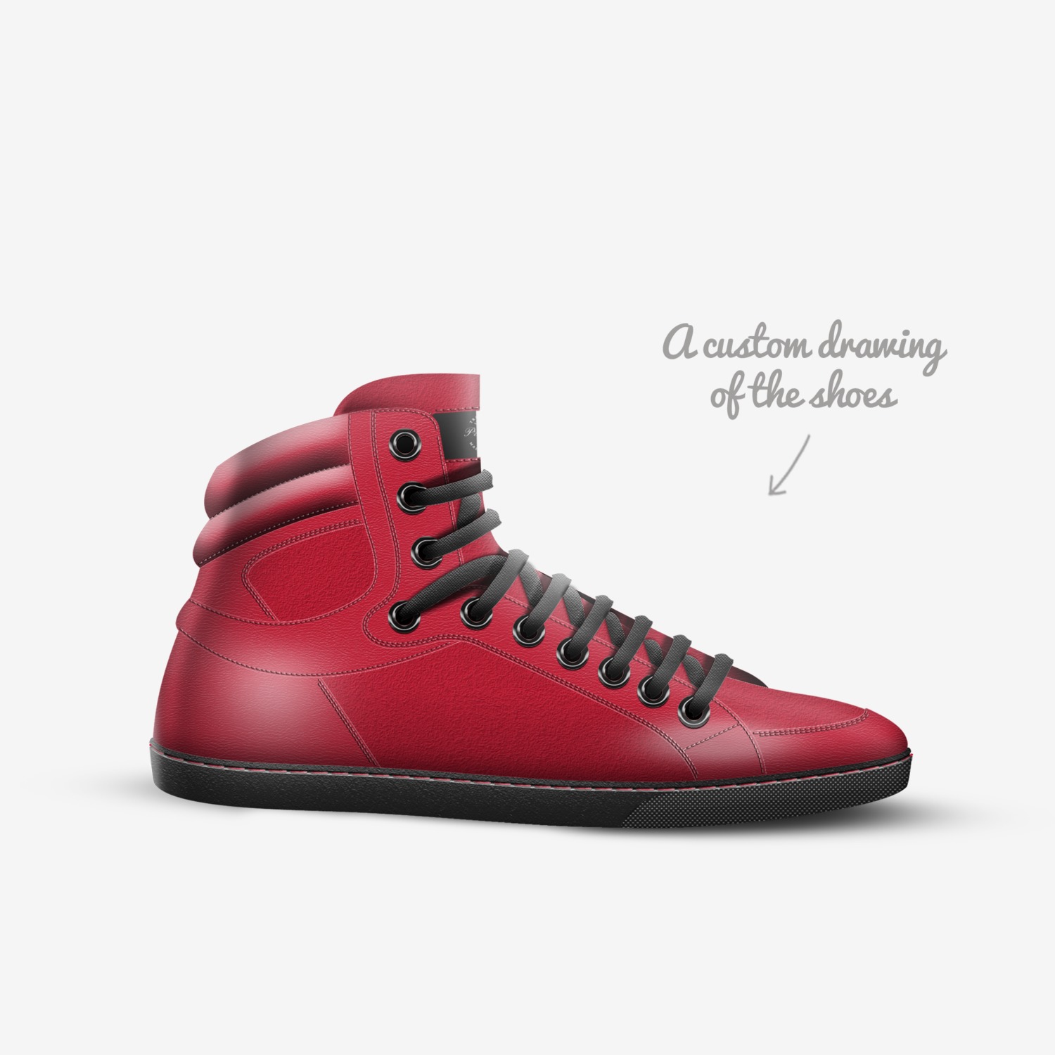 Pretty'z  custom made in Italy shoes by Pretty Charles | Sketch view