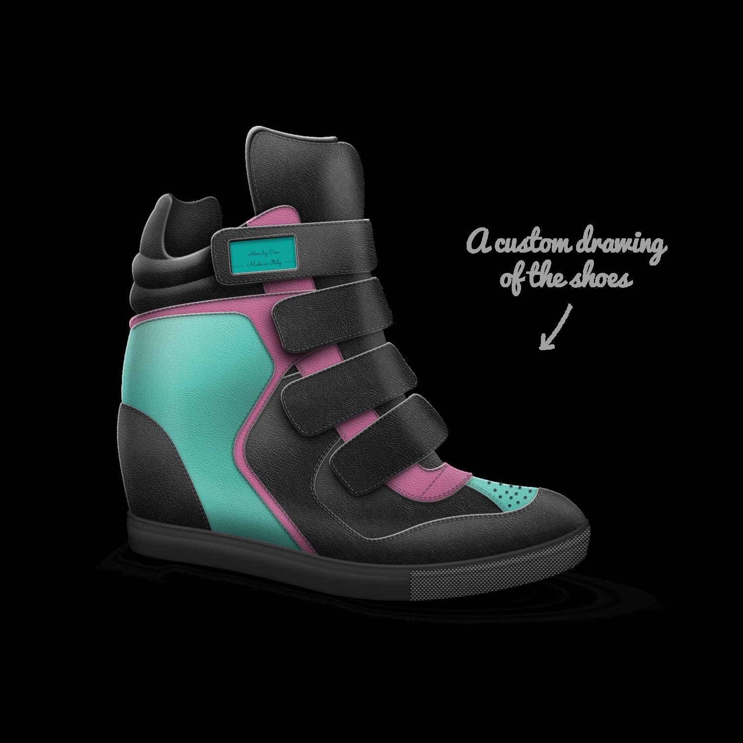 cece wedge sneakers