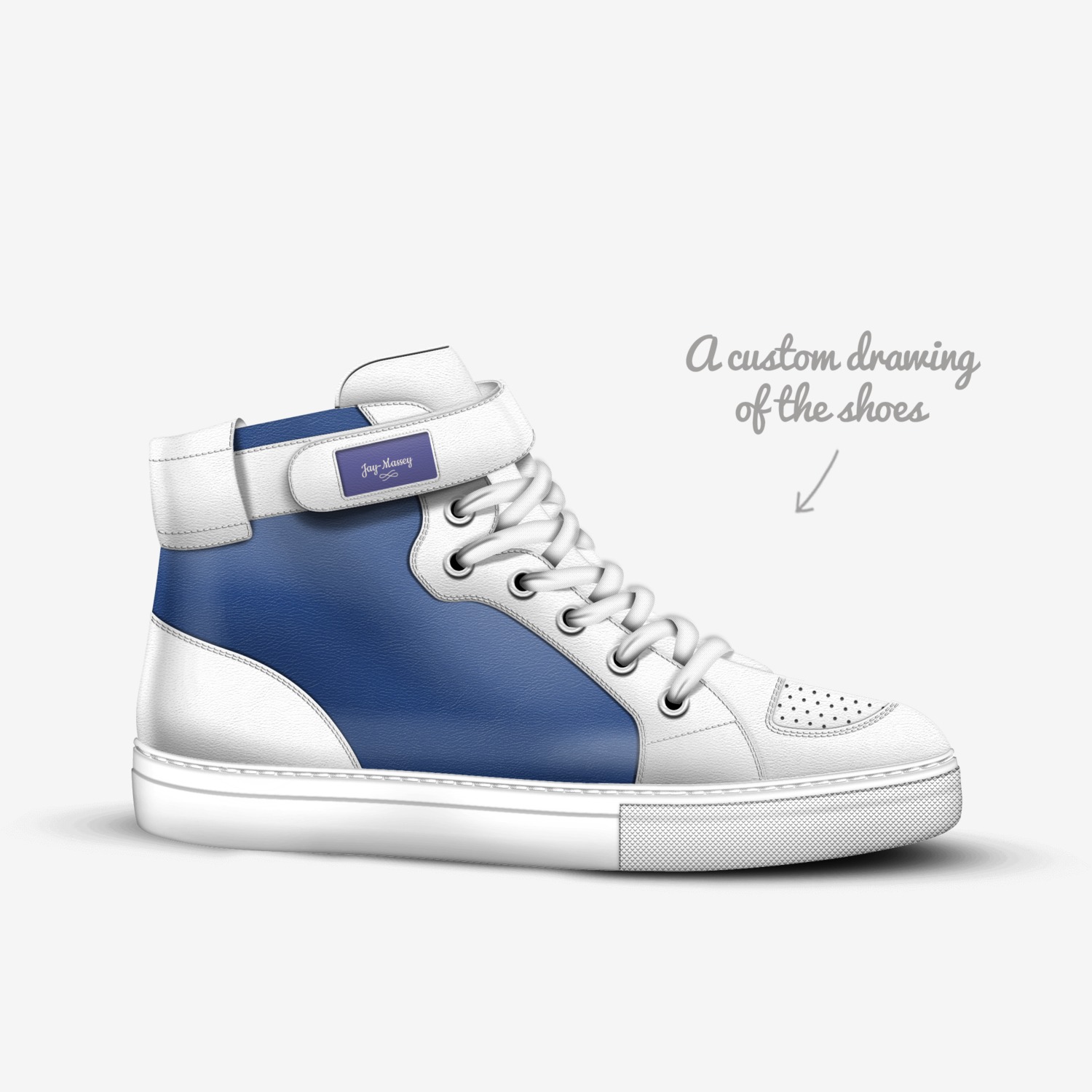 Jay-Massey custom made in Italy shoes by Jarvis Massey | Sketch view