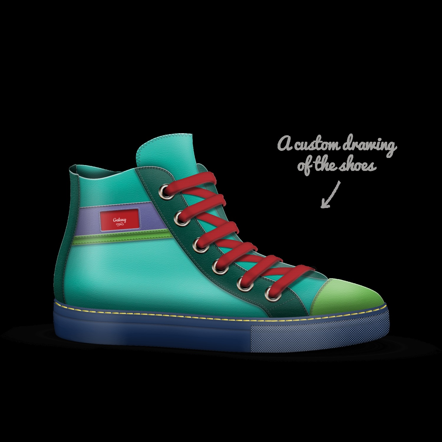 Galaxy on sale custom shoes