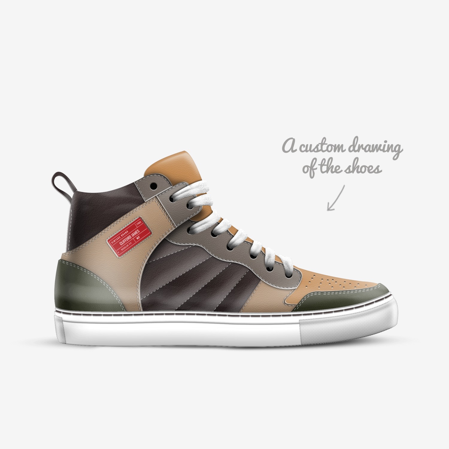 rêves custom made in Italy shoes by Clifford James | Sketch view