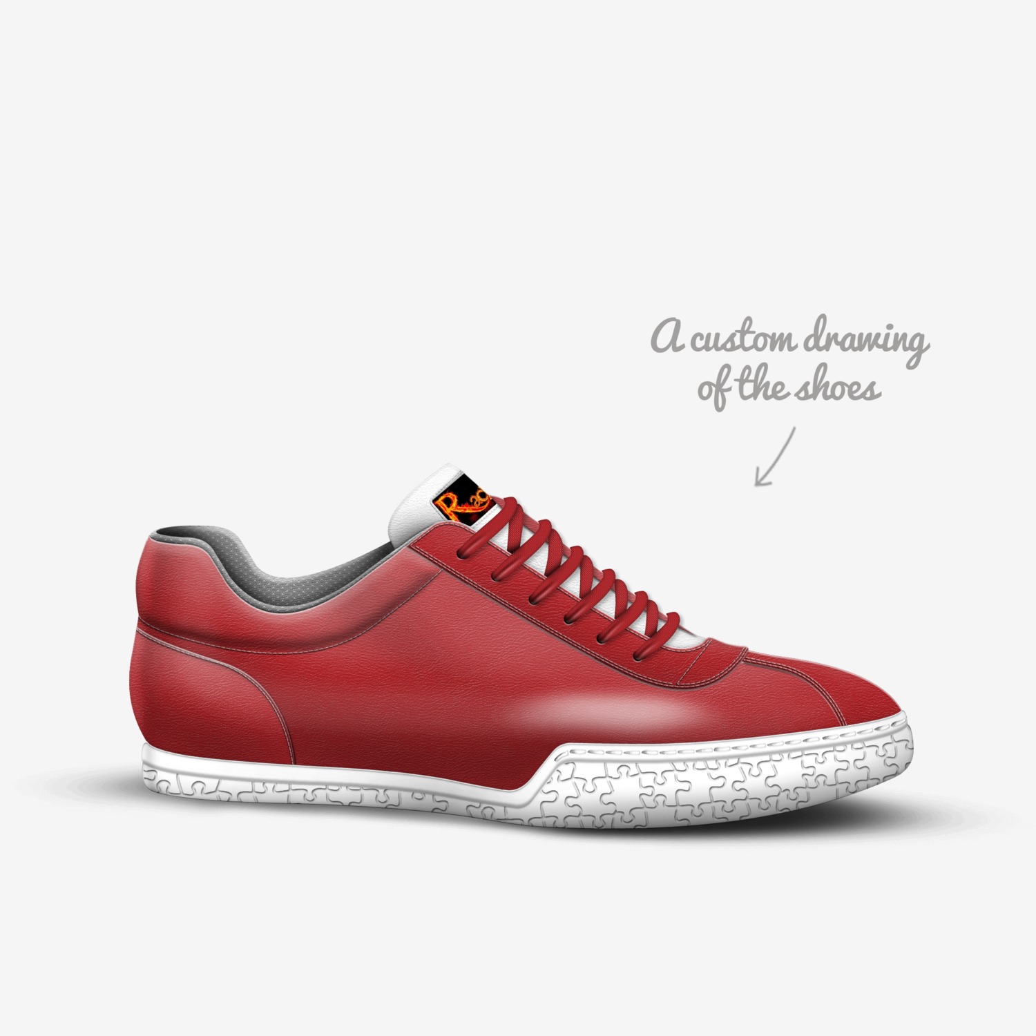 Tripple custom made in Italy shoes by Rachel Ekinde | Sketch view