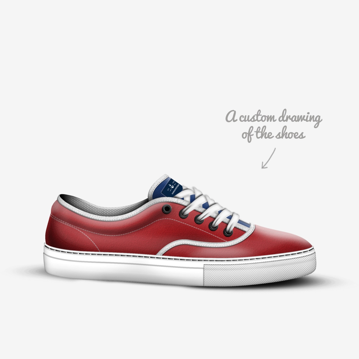 DopeOutfitters  custom made in Italy shoes by Joey Fresch | Sketch view