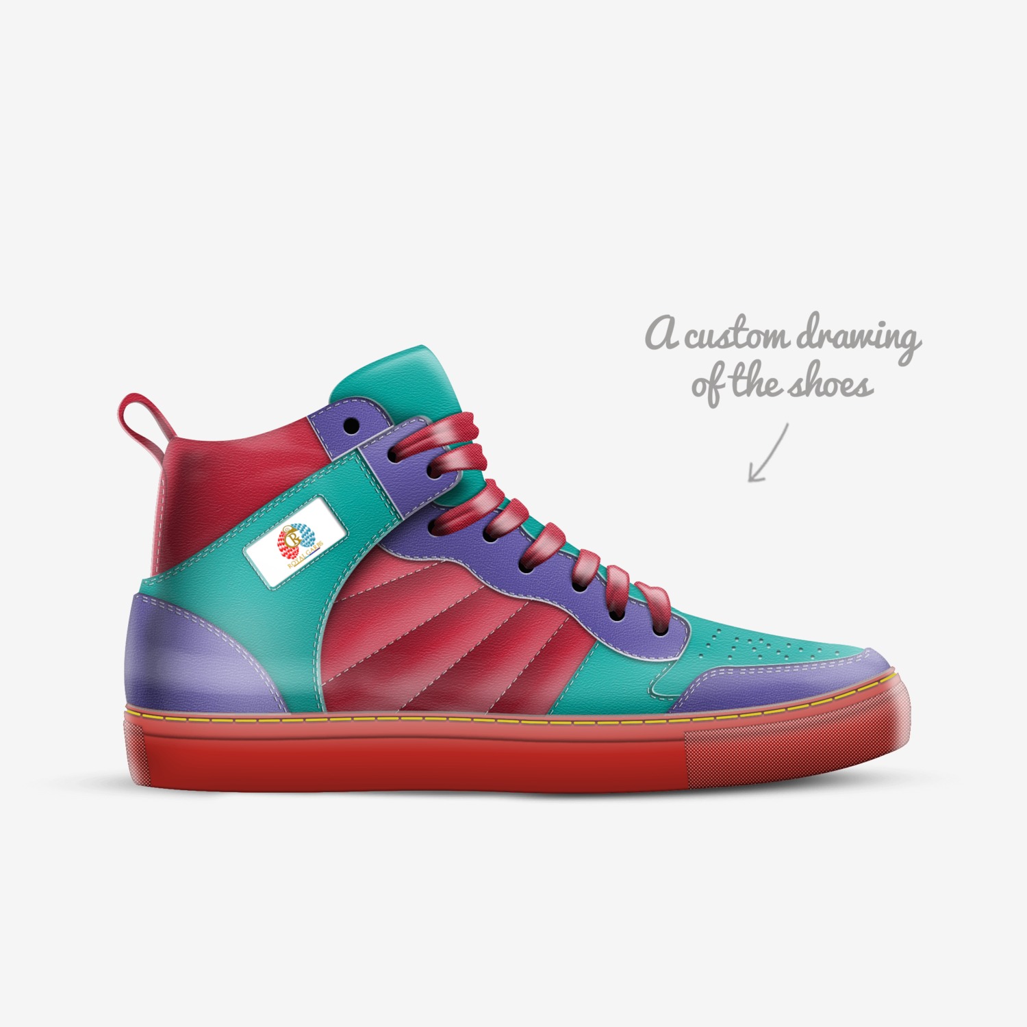 Royal Garbs custom made in Italy shoes by Christopher Burton | Sketch view