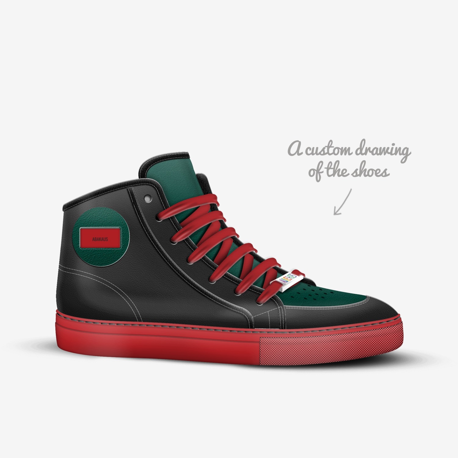 Abakaus custom made in Italy shoes by Patrice Thompson | Sketch view