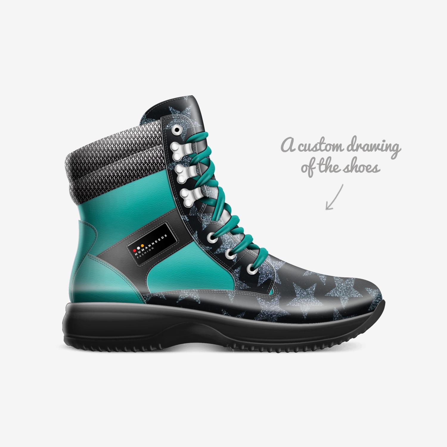 StreetWear1 custom made in Italy shoes by Ethan Bonser | Sketch view