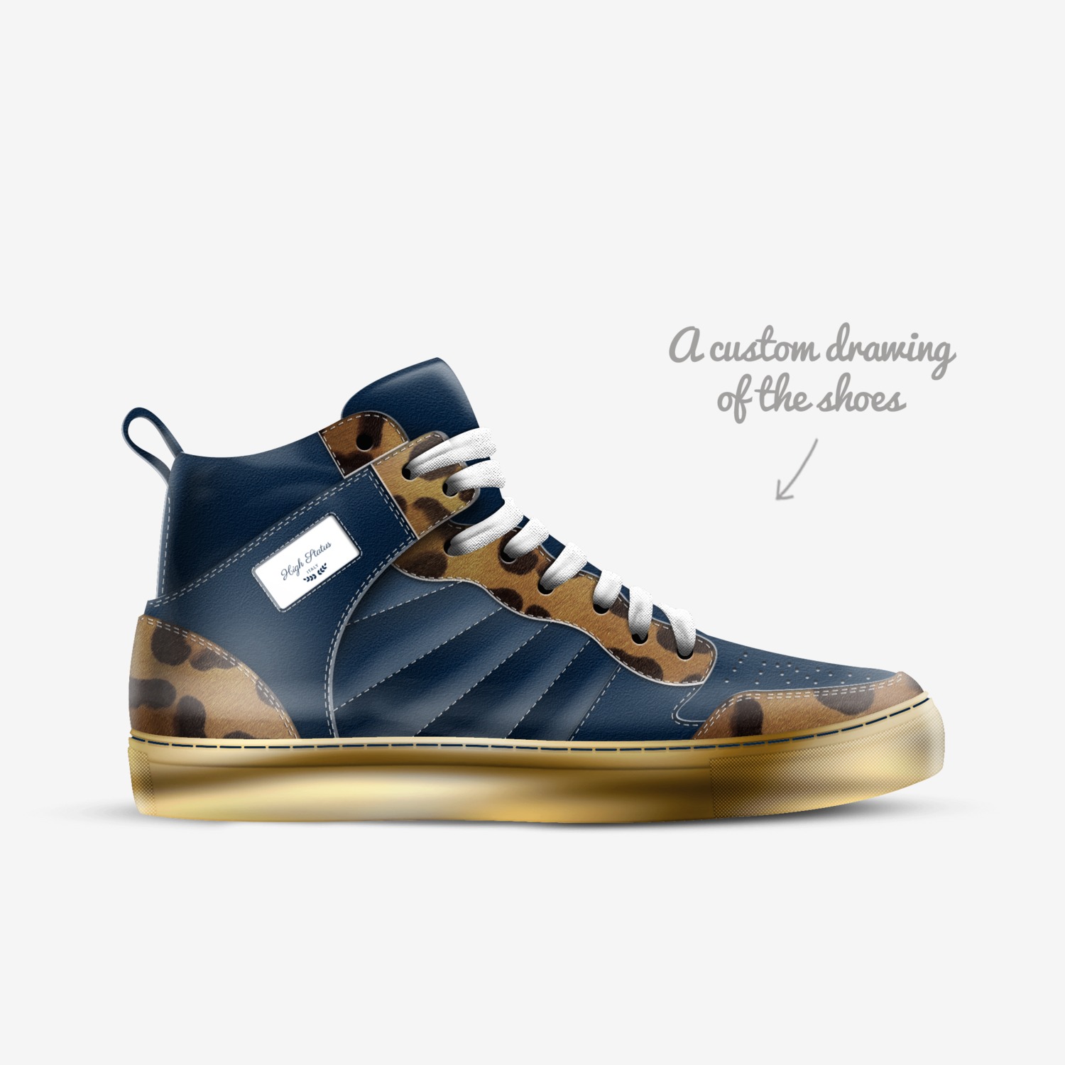 High Status custom made in Italy shoes by Ernest Ruffin | Sketch view