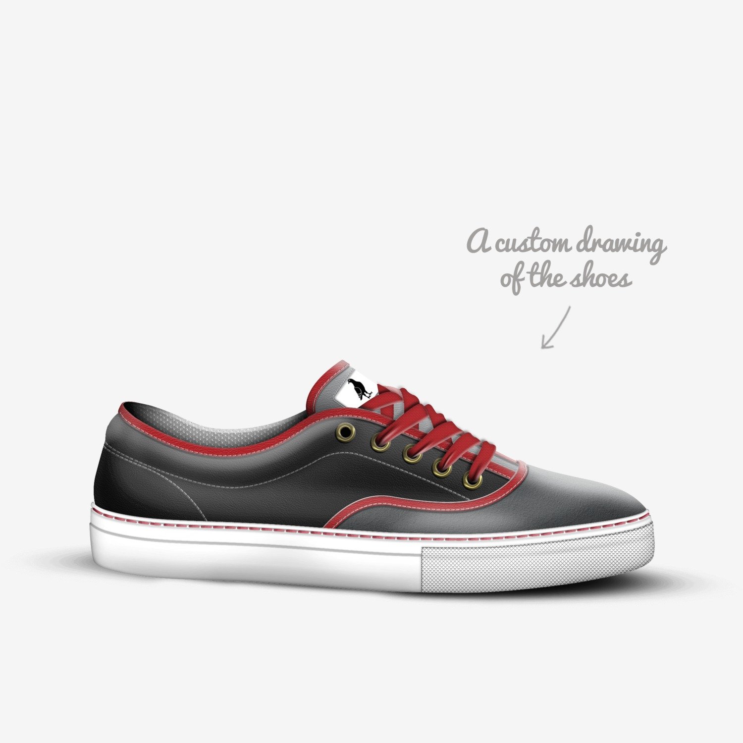 Xj9000 custom made in Italy shoes by Carl Alex Freeman | Sketch view