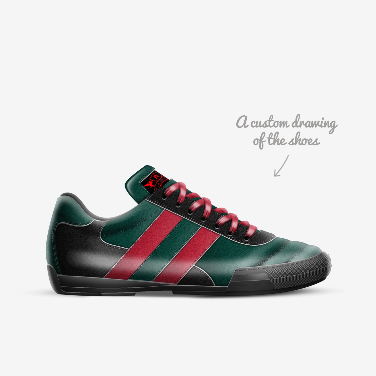 CROSS-COLOR custom made in Italy shoes by John A. Annan Forson | Sketch view