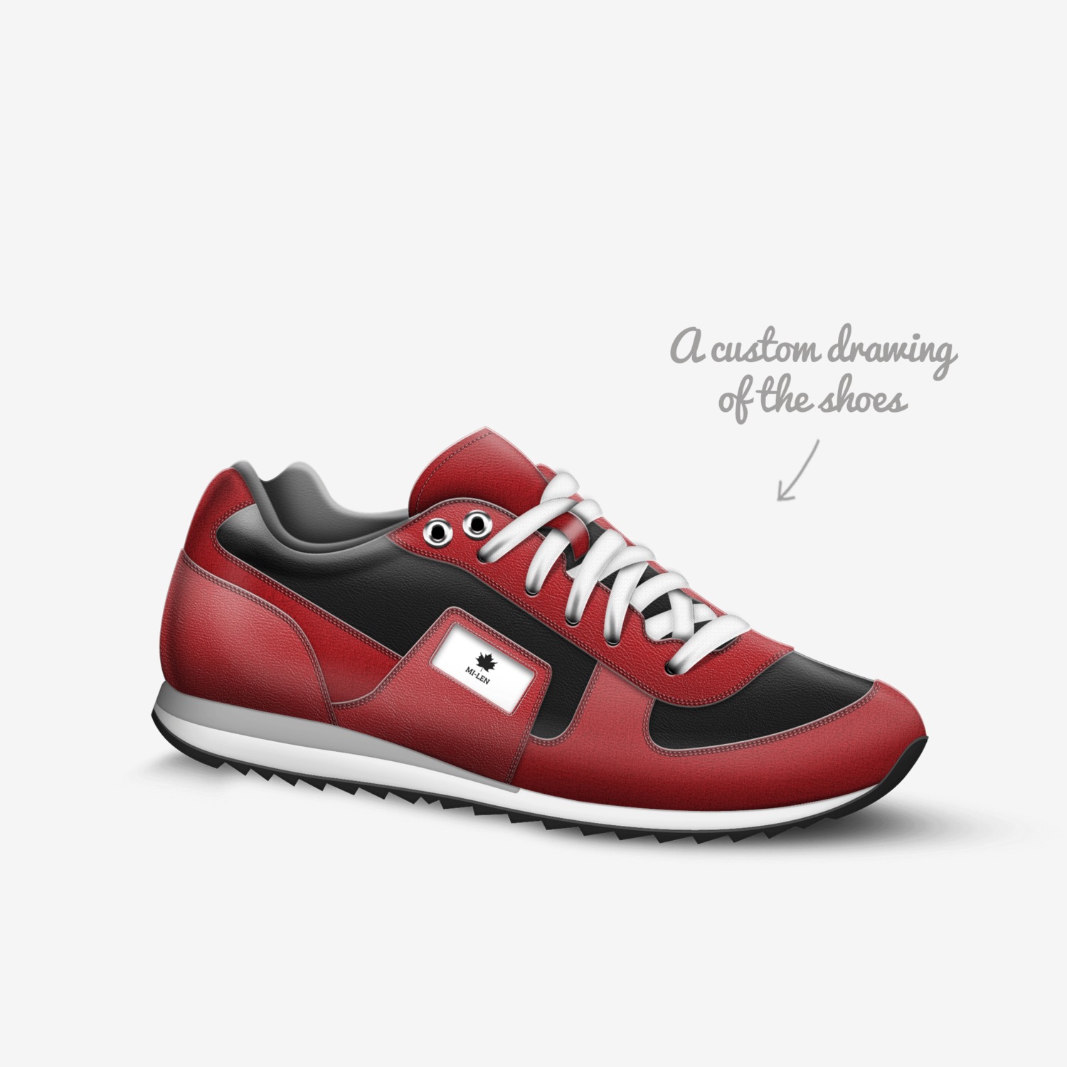 Mi-len custom made in Italy shoes by Andrew Fernandez | Sketch view