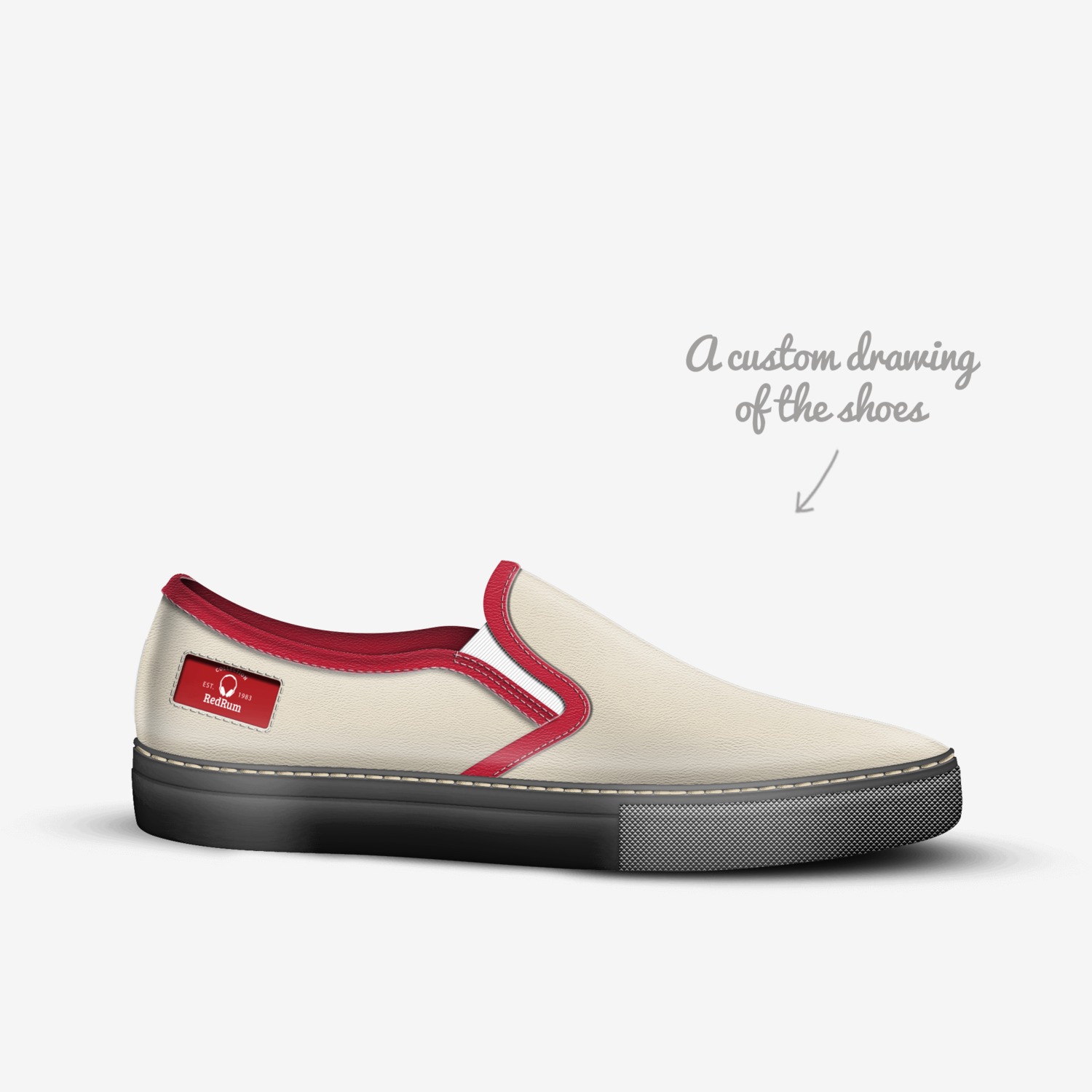 Diamond Gang custom made in Italy shoes by Trey Finley | Sketch view
