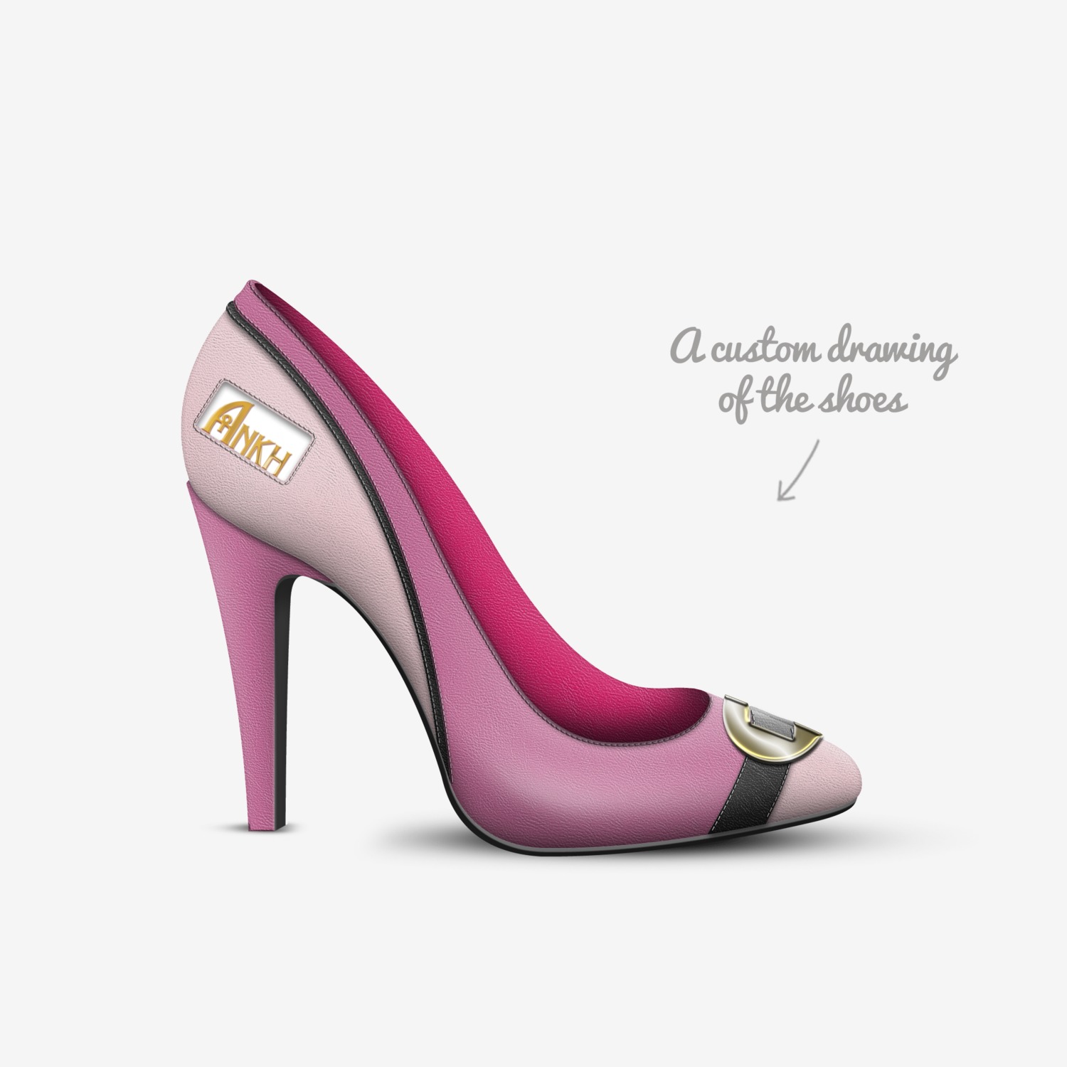 L.J.C. on The Go. custom made in Italy shoes by Louis Cotton | Sketch view