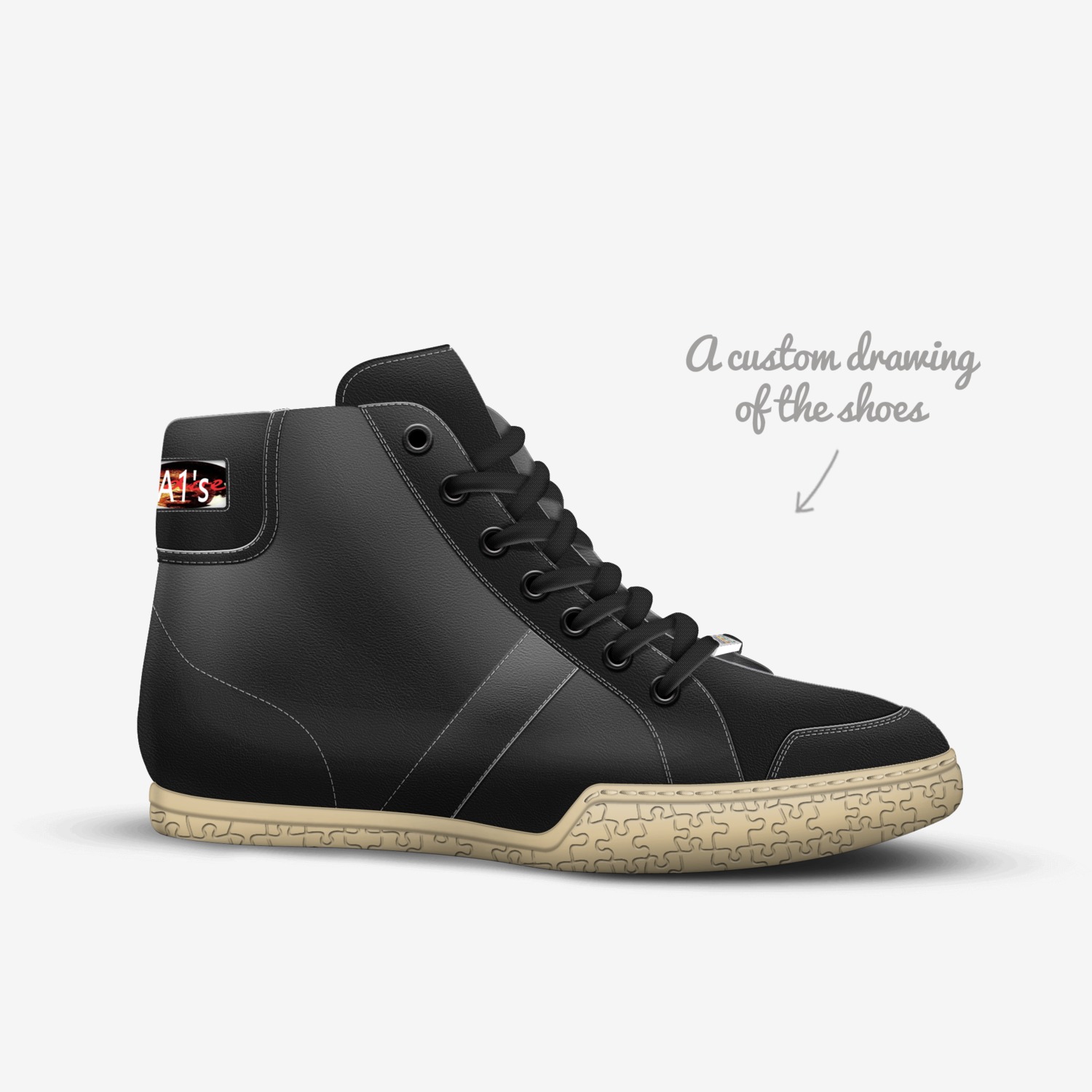 Adoe custom made in Italy shoes by James Etheridge | Sketch view