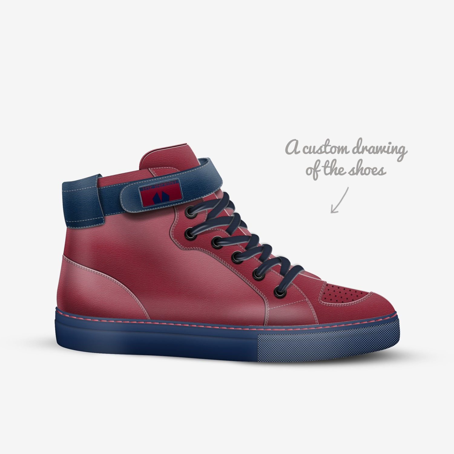 TP custom made in Italy shoes by Christopher Herron | Sketch view
